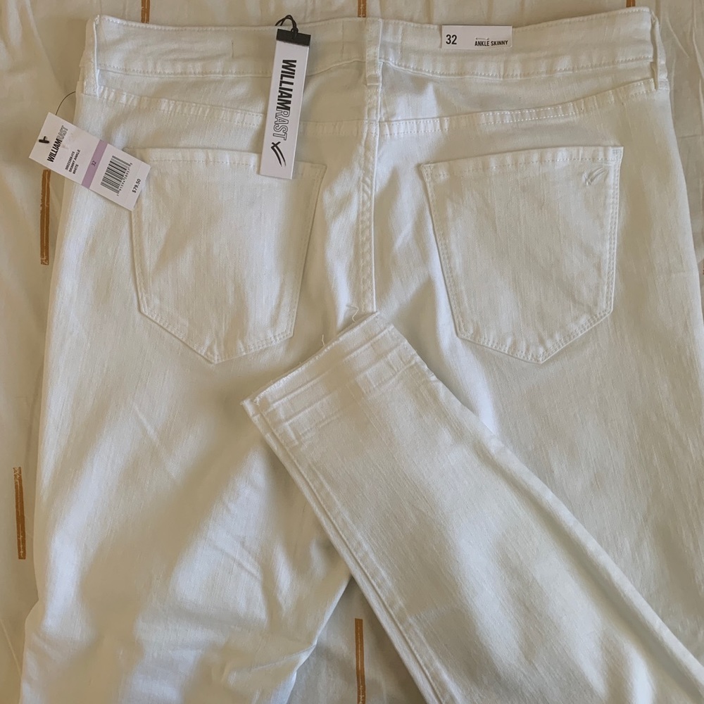 William Rast White Ankle Skinny Jeans